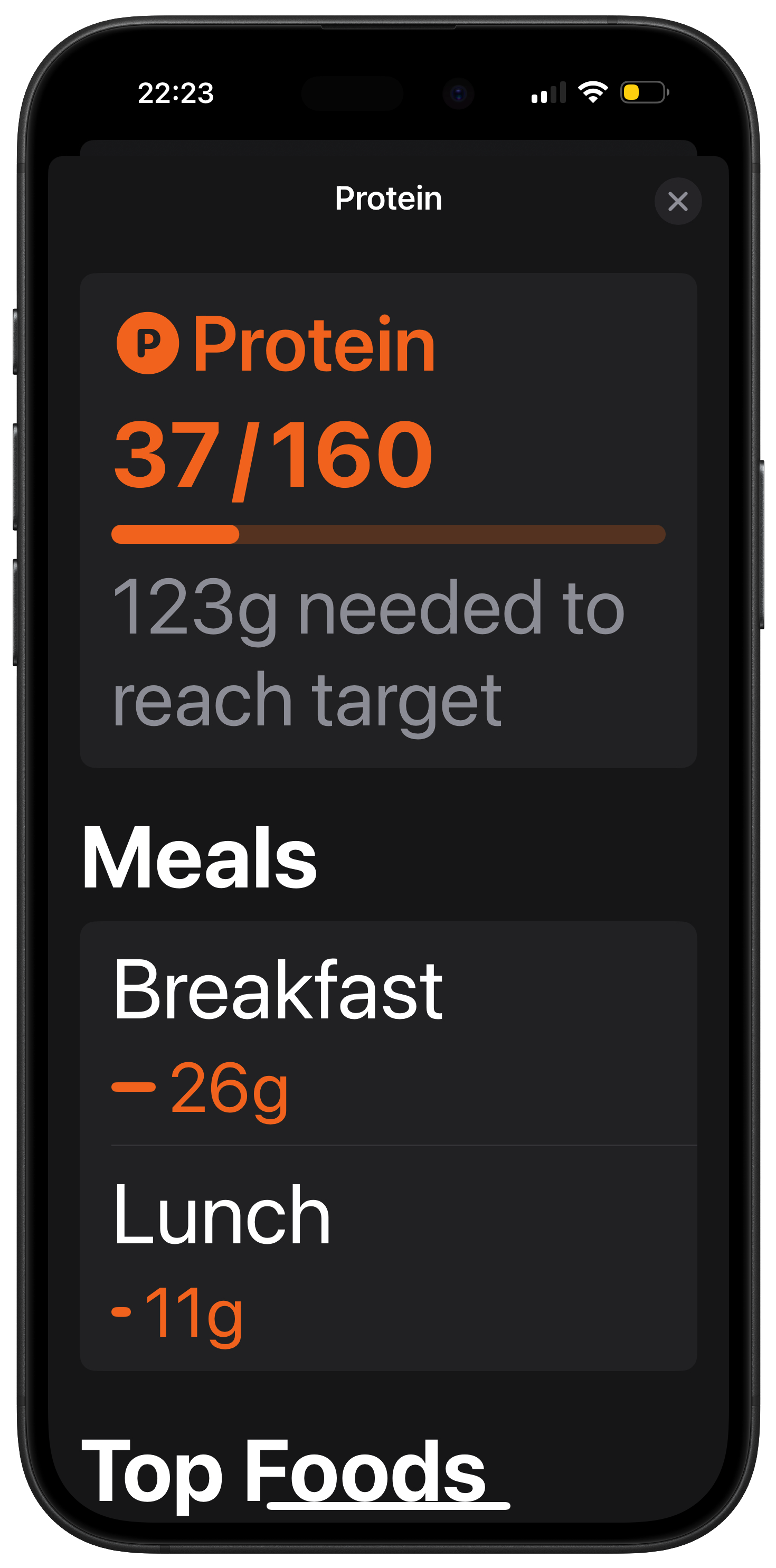 Screenshot of Foodnoms