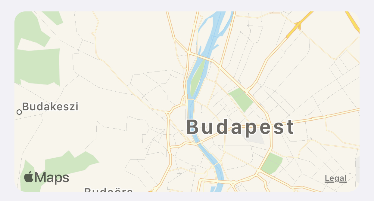 Map of Budapest